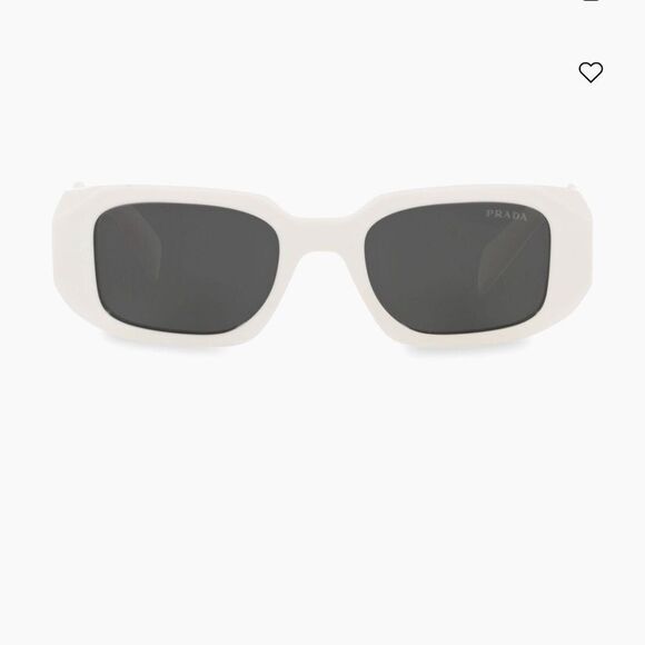 White prada rectangle sunglasses - Picture 2 of 10